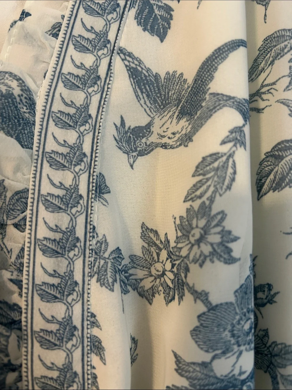 Max Studio Light Blue Floral Tiered Maxi Dress - Picture 3 of 4